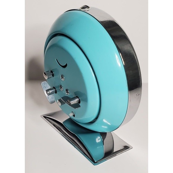 Diamond Owl Animated Wind-Up Alarm Clock Vintage UV Reactive - Picture 8 of 12